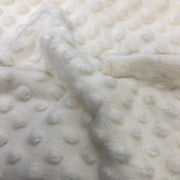 Ivory Cream Soft Minky Bubble Solid
