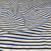 Blue & Black Double Striped Cotton