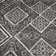 Geometric Black Diamond Embroidered Lace