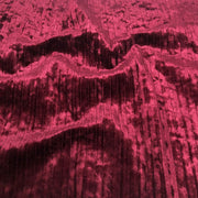 Wine Striped Upholstery Crushed Velvet