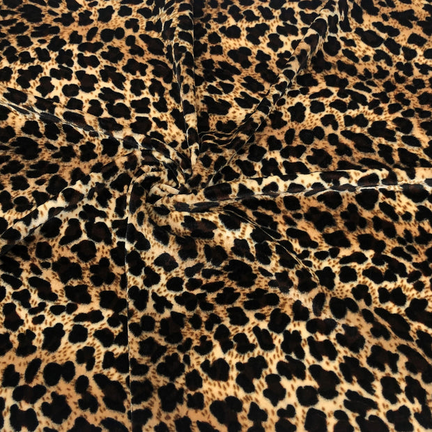 Cheetah Printed Stretch Velvet