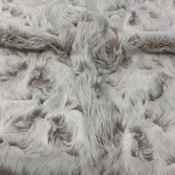 Snow Cream Snowshoe Hare Patch Faux Fur