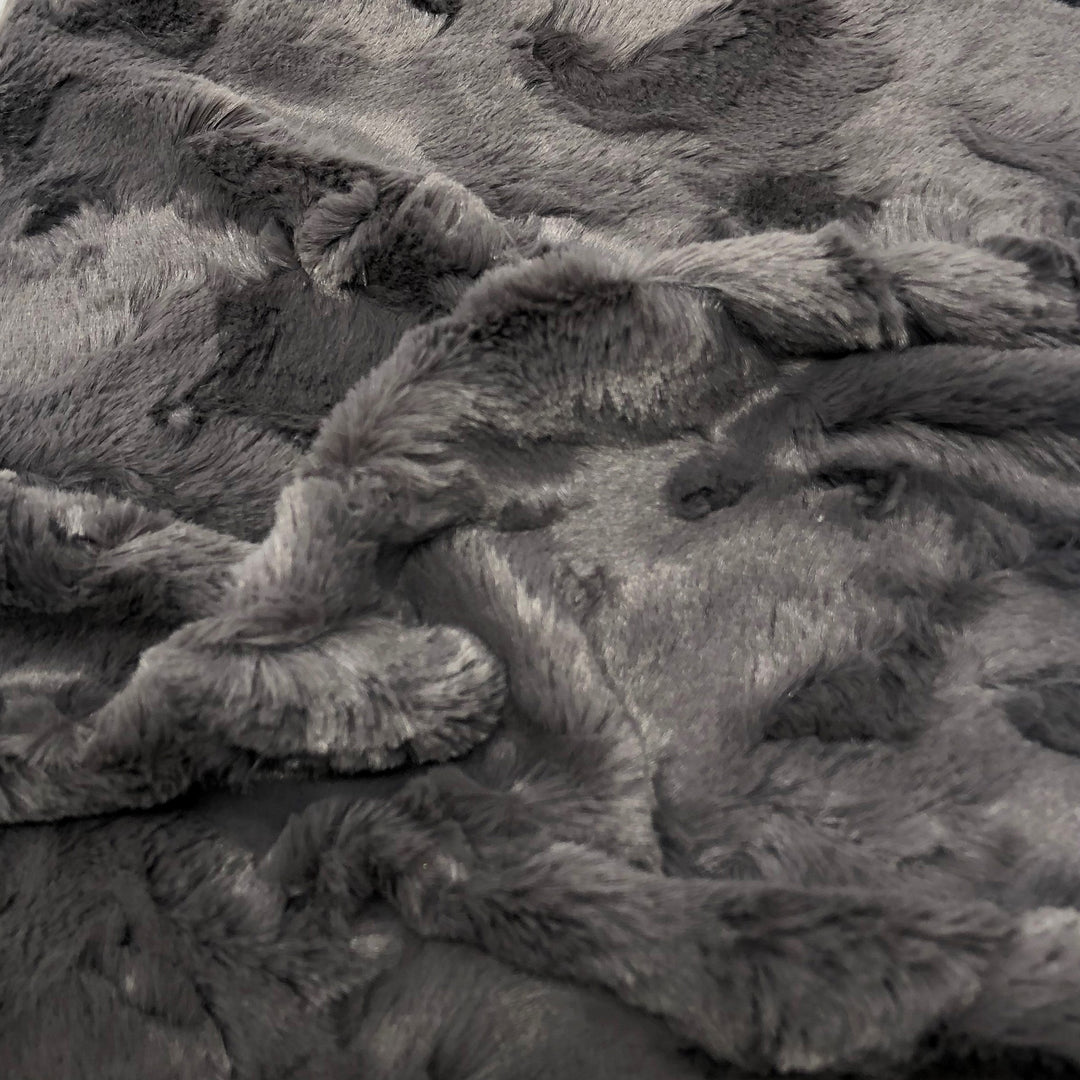 Grey Lustrous Soft Rabbit Faux Fur - Sold by the yard – Elotex Fabric