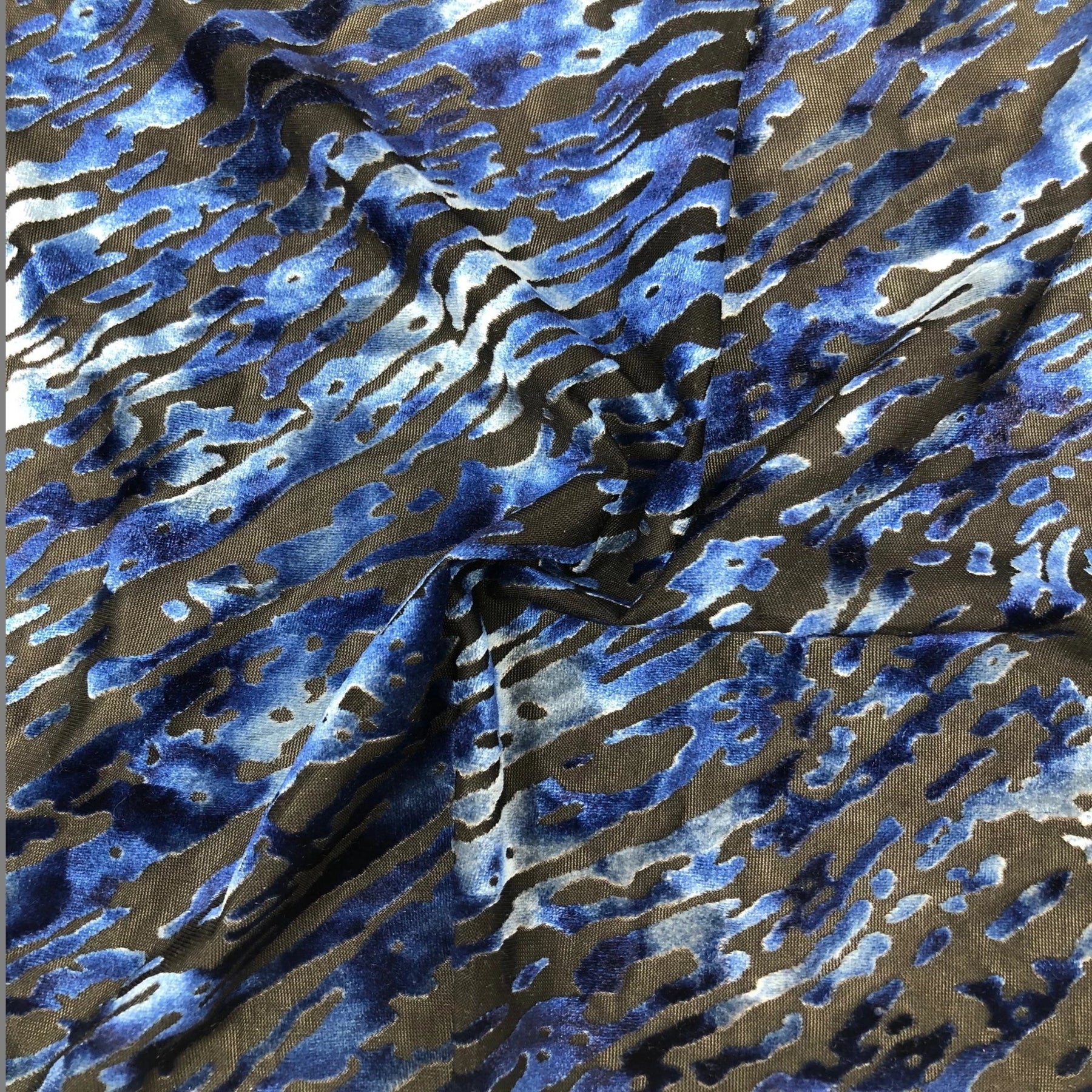 Storm Burnout Velvet- Sold by the yard – Elotex Fabric