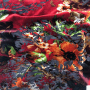 Floral Print HWN Burnout Velvet