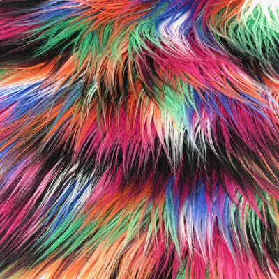 Multi Mongolian Long Hair Fur- Sold by the Yard – Elotex Fabric