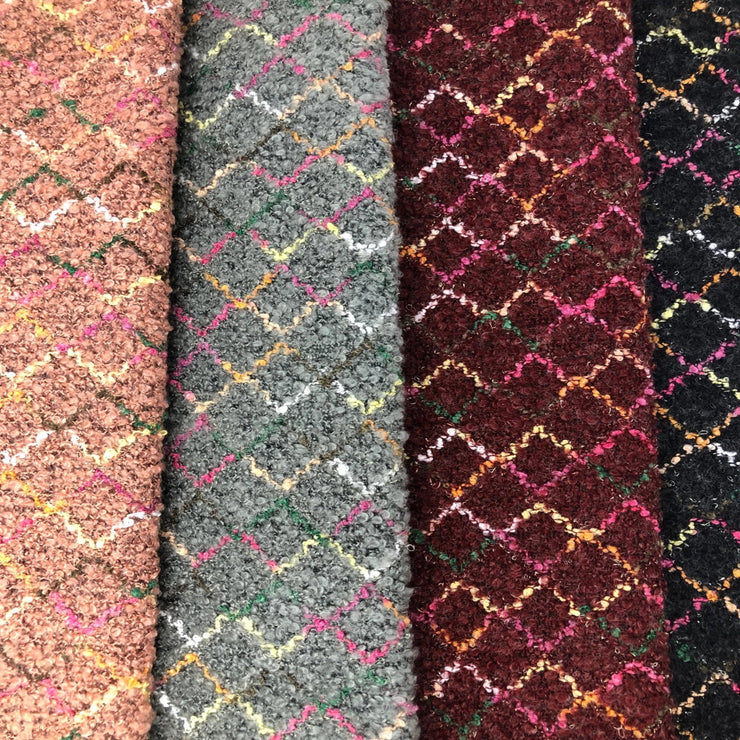 Diamond Plaid Multi Color Sweaterknit