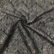 Chevron Boucle Chenille Sequin Sweater Knit