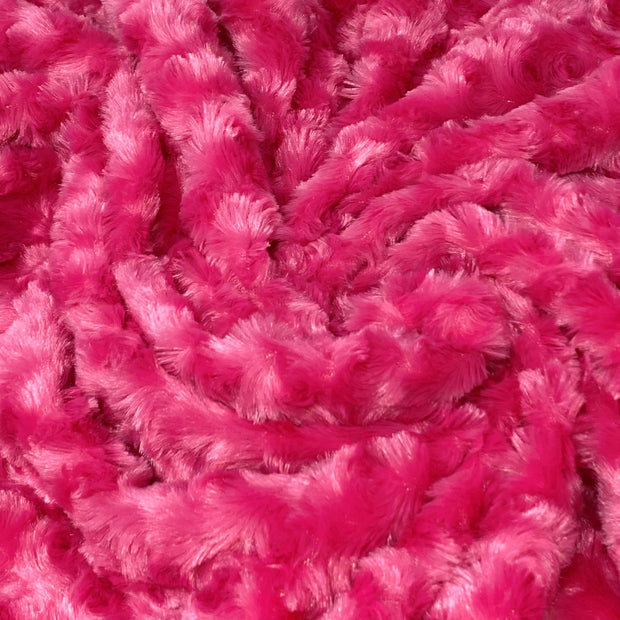 Fuchsia Hot Pink Soft Lustrous Rosebud Fur