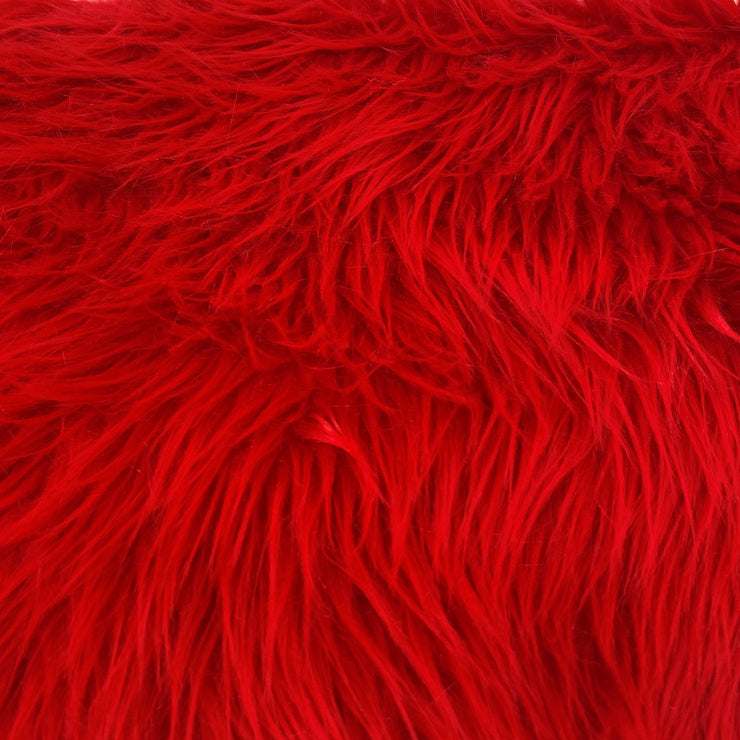 Faux Fur Red Fabric
