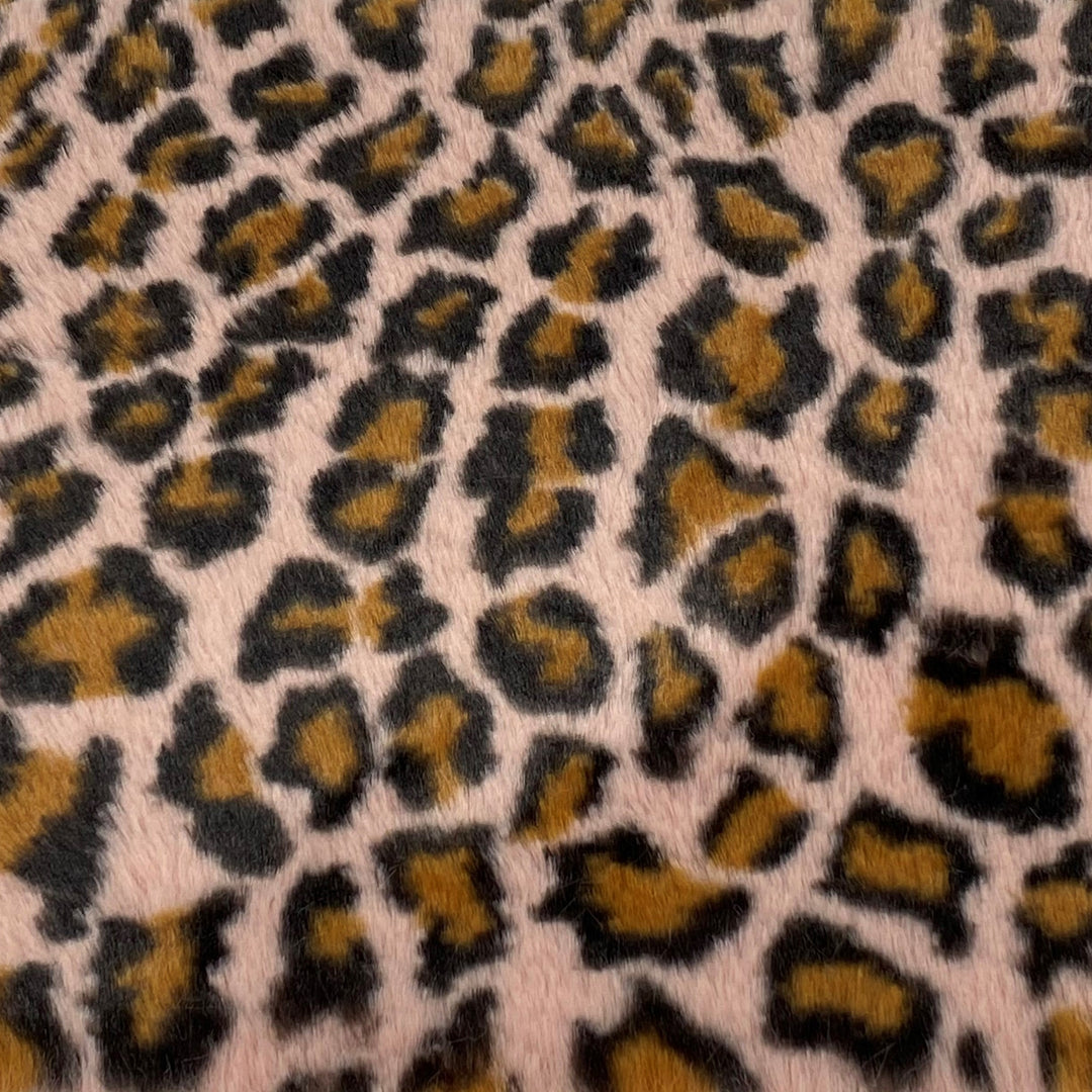 Persian Leopard Print Faux Fur- Sold by the Yard – Elotex Fabric