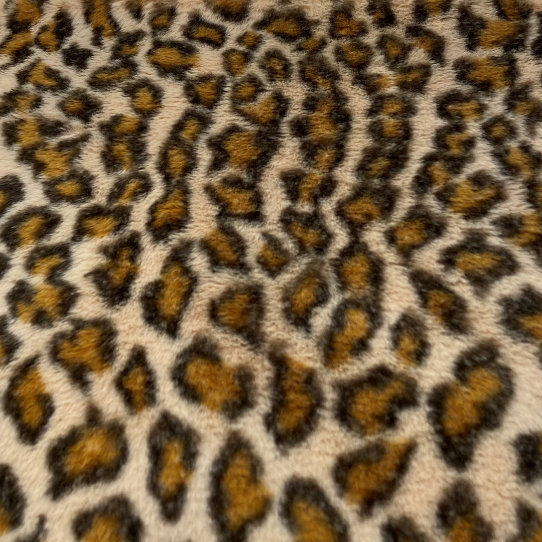 Persian Leopard Print Faux Fur- Sold by the Yard – Elotex Fabric