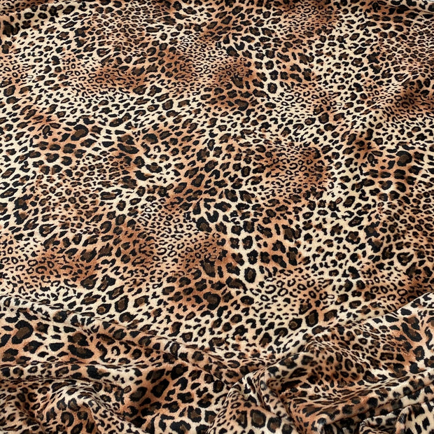 African Cheetah Print Stretch Velvet