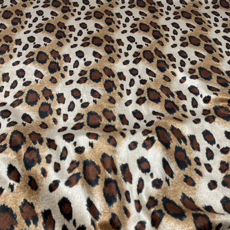 Modern Cheetah Print Stretch Velvet