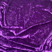 Purple Crushed Stretch Velvet Solid