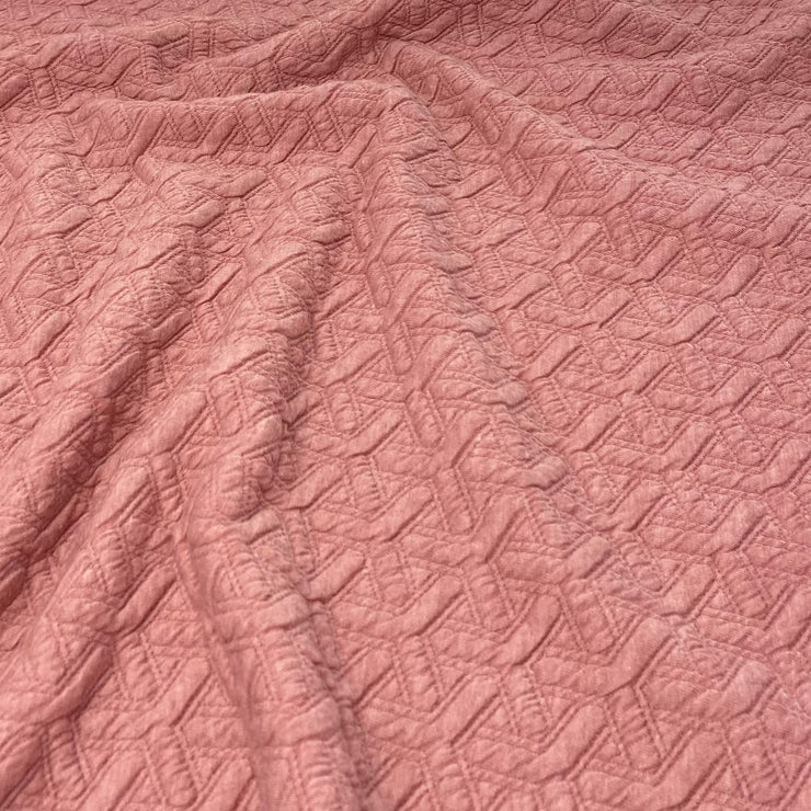 Geometric Embossed Jacquard Sweaterknit