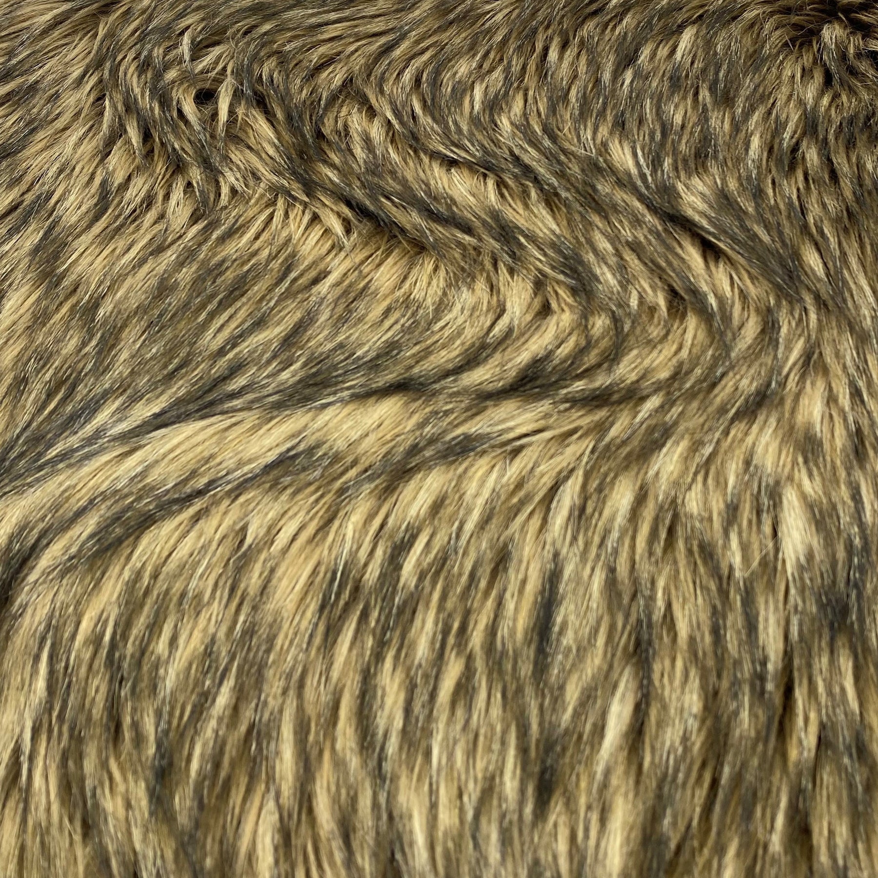 Brown Multi Coyote Faux Fur- Sold by the yard – Elotex Fabric