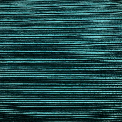 Teal Pleated Stretch Velvet Solid