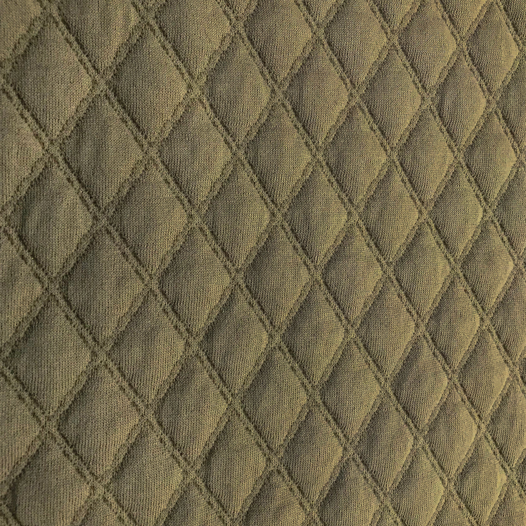 Diamond Embossed Jacquard Sweater Knit - Sold by the Yard