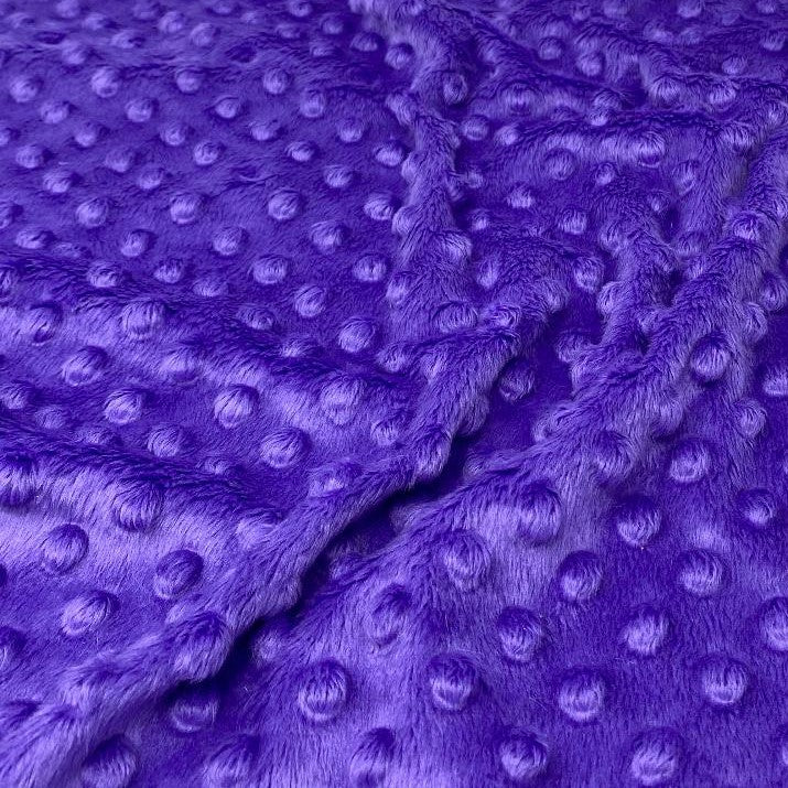 Purple Soft Minky Bubble Solid