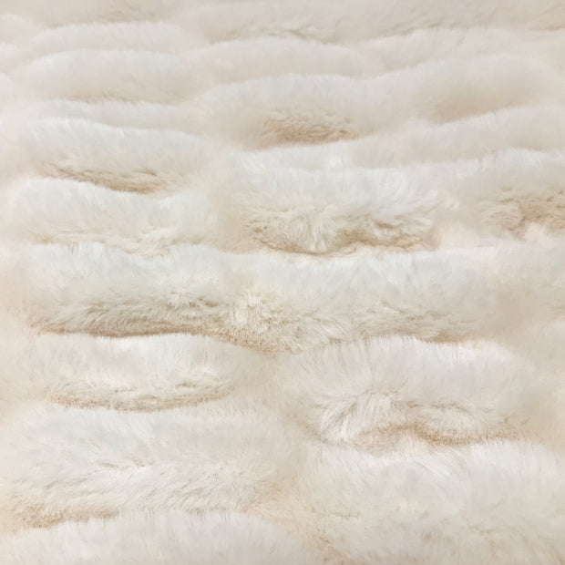 Stretch Embroidered Faux Fur