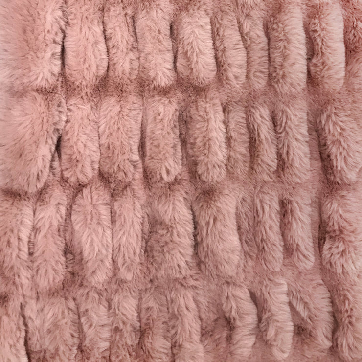 Stretch Embroidered Faux Fur